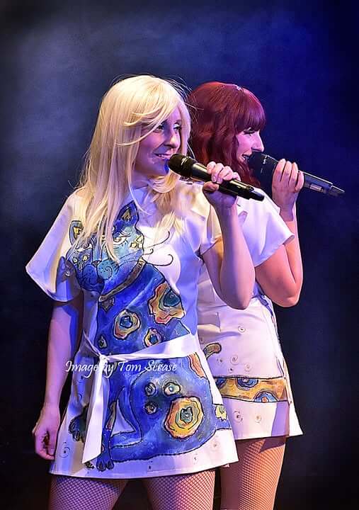 Image of the Sensation ABBA Tribute Band on stage