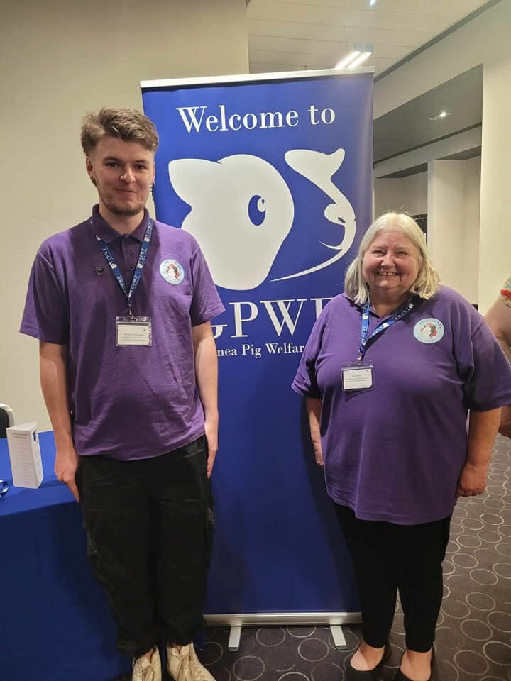 Sue and Michael at the Guinea Pig Welfare Forum