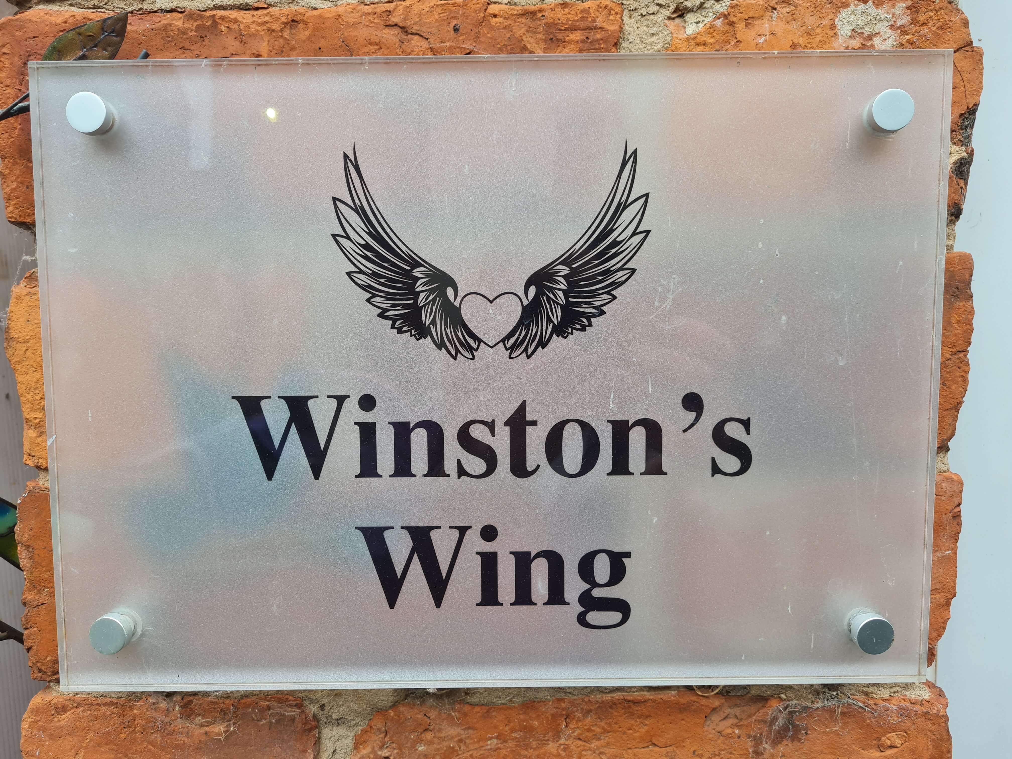 Winston's Wing Wall Plaque